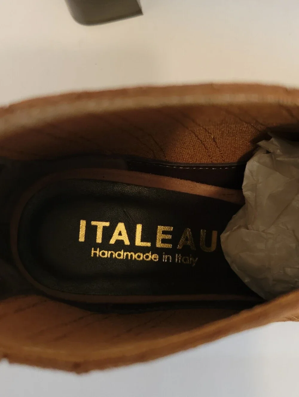 NIB Italeau Jane Waterproof Brown Suede Leather Ankle Booties EU 36 US 5.5-6 Han